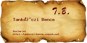 Tankóczi Bence névjegykártya