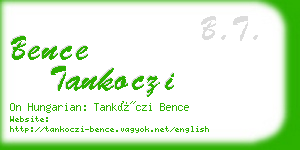 bence tankoczi business card